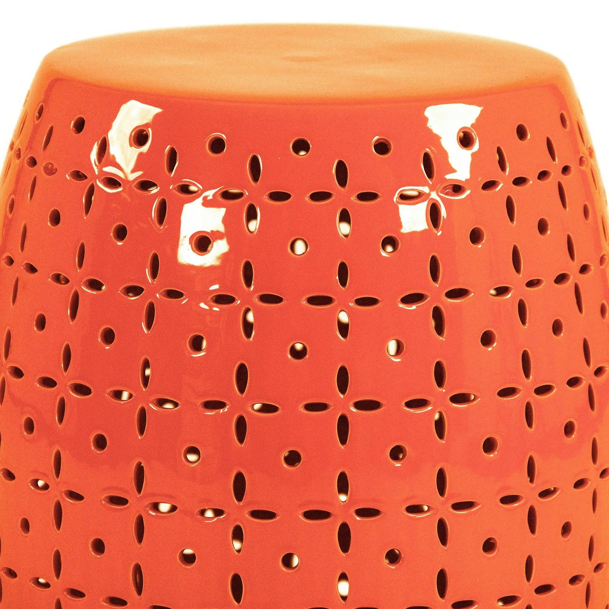 Lovell Garden Stool Orange JW150015 Orange FredCo