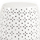 Lovell Garden Stool White JW150015 White FredCo