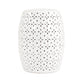 Lovell Garden Stool White JW150015 White FredCo