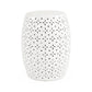 Lovell Garden Stool White JW150015 White FredCo