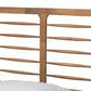 Lucie Modern and Contemporary Walnut Brown Finished Wood King Size Platform Bed FredCo
