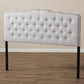 Lucy Modern and Contemporary Greyish Beige Fabric Full Size Headboard FredCo