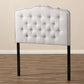 Lucy Modern and Contemporary Greyish Beige Fabric Twin Size Headboard FredCo