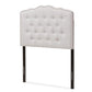 Lucy Modern and Contemporary Greyish Beige Fabric Twin Size Headboard FredCo