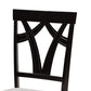 Luise Modern and Contemporary Grey Fabric Upholstered and Dark Brown Finished Wood 5-Piece Dining Set FredCo