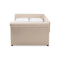 Mabelle Modern and Contemporary Beige Fabric Upholstered Full Size Daybed FredCo