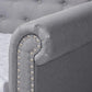 Mabelle Modern and Contemporary Gray Fabric Upholstered Full Size Daybed with Trundle FredCo