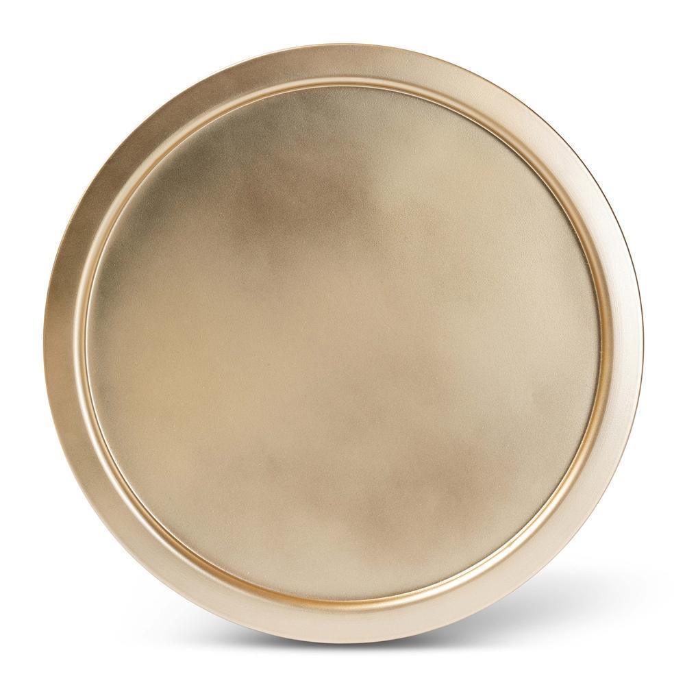 Mabon Modern and Contemporary Gold Finished Metal End Table FredCo