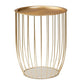 Mabon Modern and Contemporary Gold Finished Metal End Table FredCo