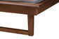 Macayle Mid-Century Modern Ash Walnut Finished Wood King Size Platform Bed FredCo
