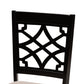 Mael Modern and Contemporary Sand Fabric Upholstered and Espresso Brown Finished Wood 2-Piece Dining Chair Set FredCo