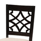 Mael Modern and Contemporary Sand Fabric Upholstered Espresso Brown Finished 5-Piece Wood Dining Set FredCo