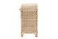 Magni Modern Bohemian Natural Brown Rattan 1-Drawer Nightstand FredCo
