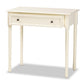 Mahler Classic and Traditional White Finished Wood 1-Drawer Console Table FredCo