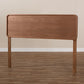 Mailene Mid-Century Modern Walnut Brown Finished Wood King Size Headboard FredCo