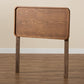 Mailene Mid-Century Modern Walnut Brown Finished Wood Twin Size Headboard FredCo