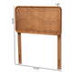 Mailene Mid-Century Modern Walnut Brown Finished Wood Twin Size Headboard FredCo