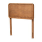 Mailene Mid-Century Modern Walnut Brown Finished Wood Twin Size Headboard FredCo