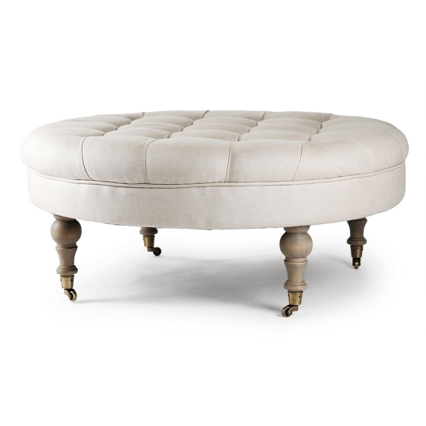 Maison Tufted Round Ottoman CF056-2 E255 A003 FredCo
