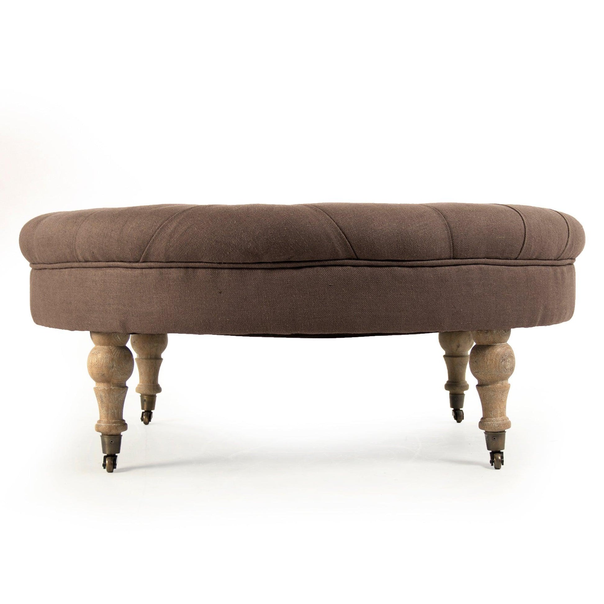 Maison Tufted Round Ottoman CF056-2 E272 A008 FredCo