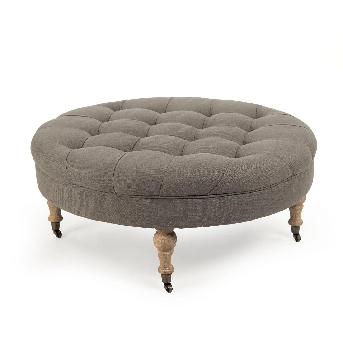 Maison Tufted Round Ottoman CF056-2 E272 A048 FredCo