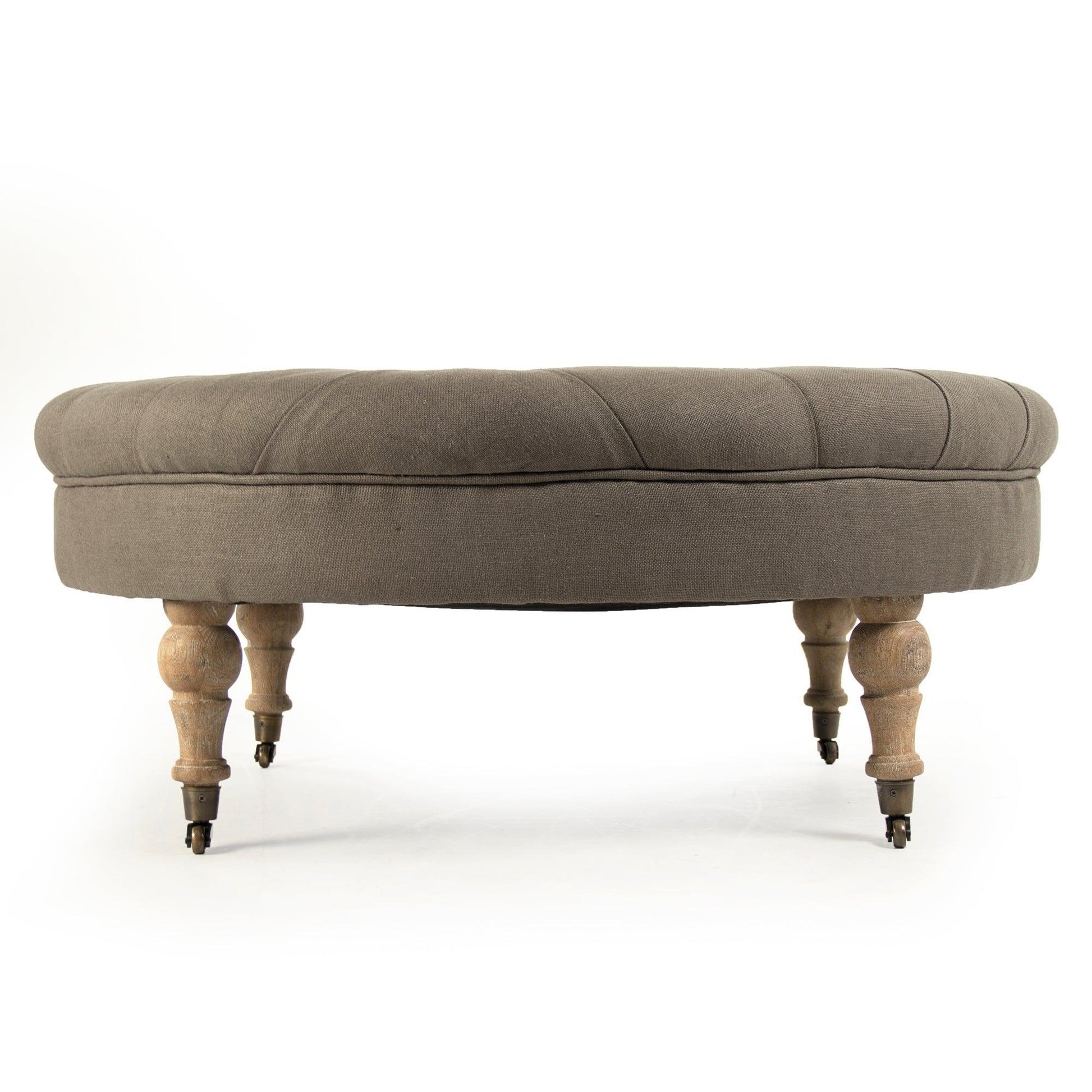 Maison Tufted Round Ottoman CF056-2 E272 A048 FredCo