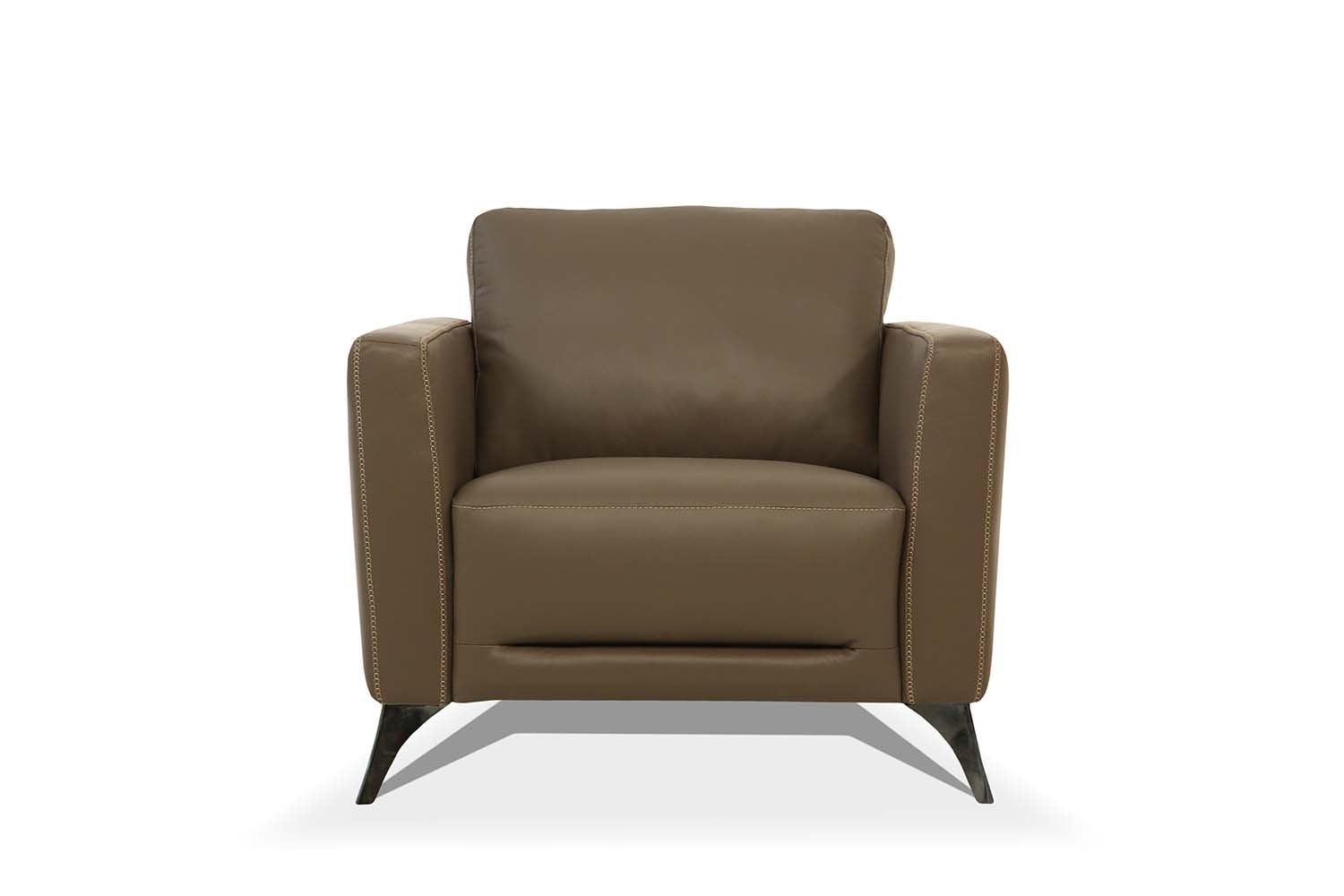 Malaga Chair Taupe Leather FredCo