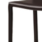 Malcom Modern and Contemporary Brown Faux Leather Upholstered 4-Piece Bar Stool FredCo