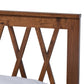 Malene Mid-Century Modern Walnut Finished Wood Queen Size Platform Bed FredCo