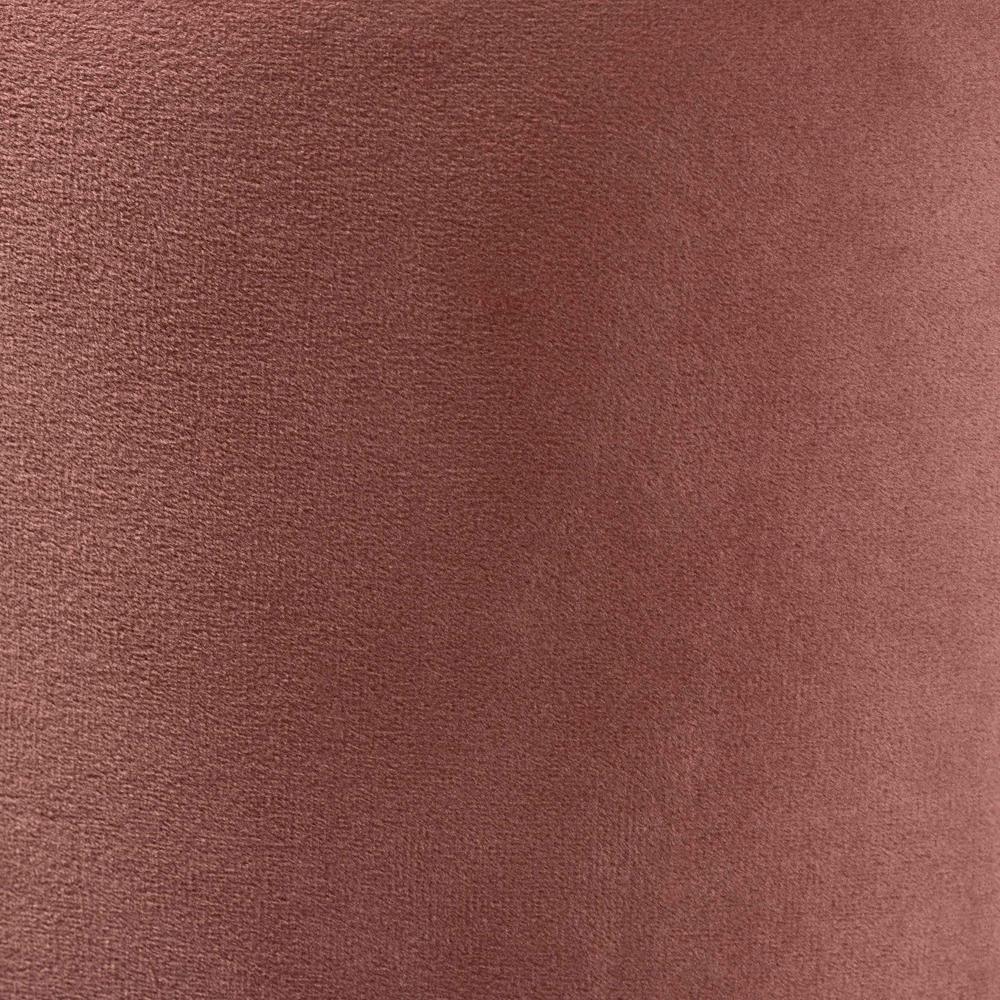 Malina Contemporary Glam and Luxe Pink Velvet Fabric Upholstered and Gold Finished Metal Storage Ottoman FredCo