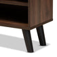 Mallory Modern and Contemporary Two-Tone Walnut Brown and Grey Finished Wood TV Stand FredCo