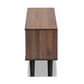 Mallory Modern and Contemporary Two-Tone Walnut Brown and Grey Finished Wood TV Stand FredCo