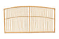 Malvina Modern Bohemian Natural Brown Rattan Queen Size Wall-mount Headboard FredCo