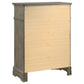 Manchester 5-drawer Chest Wheat 222895 Coaster FredCo