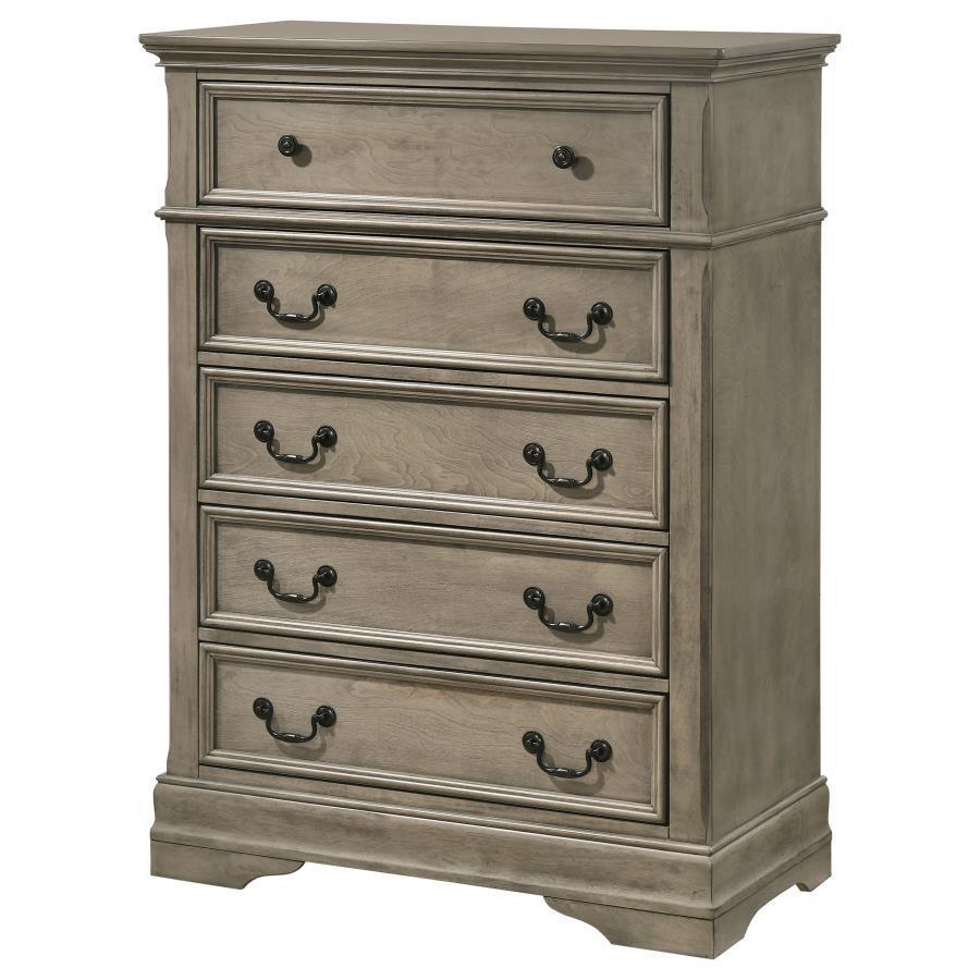 Manchester 5-drawer Chest Wheat 222895 Coaster FredCo