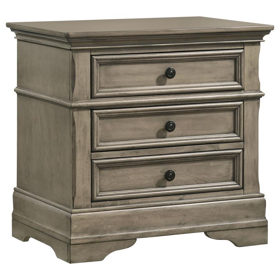 Manchester Bedroom Set with Upholstered Arched Headboard Wheat Coaster California King, 5 Piece FredCo