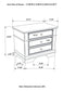 Manchester Bedroom Set with Upholstered Arched Headboard Wheat Coaster Queen, 4 Piece FredCo