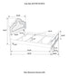 Manchester Bedroom Set with Upholstered Arched Headboard Wheat Coaster Queen, 4 Piece FredCo