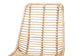 Manhattan Modern Bohemian Natural Brown Rattan and Black Metal Dining Chair FredCo