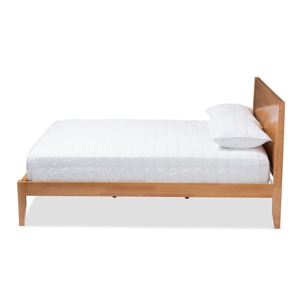 Marana Modern and Rustic Natural Oak and Pine Finished Wood Full Size Platform Bed FredCo