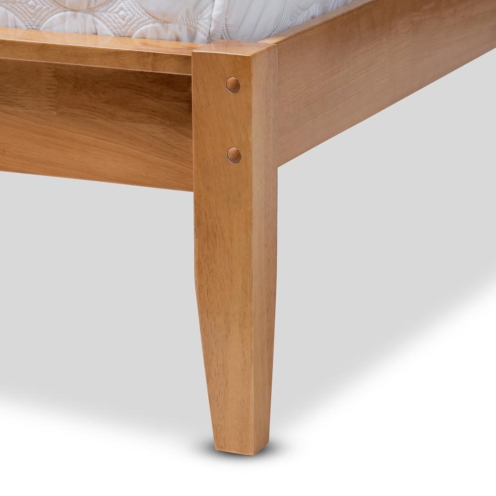 Marana Modern and Rustic Natural Oak and Pine Finished Wood King Size Platform Bed FredCo