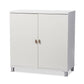 Marcy Modern and Contemporary White Wood Entryway Handbags or School Bags Storage Sideboard Cabinet FredCo