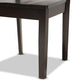 Mare Modern and Contemporary Transitional Dark Brown Finished Wood 5-Piece Dining Set FredCo