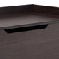 Mariam Modern and Contemporary Dark Brown Finished Wood Cat Litter Box Cover House FredCo