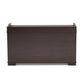 Mariam Modern and Contemporary Dark Brown Finished Wood Cat Litter Box Cover House FredCo