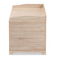 Mariam Modern and Contemporary Oak Finished Wood Cat Litter Box Cover House FredCo