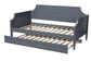 Mariana Classic and Traditional Grey Finished Wood Full Size Daybed with twin Size Trundle FredCo