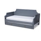 Mariana Classic and Traditional Grey Finished Wood Twin Size Daybed with Trundle FredCo