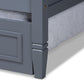 Mariana Classic and Traditional Grey Finished Wood Twin Size Daybed with Trundle FredCo