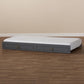 Mariana Classic and Traditional Grey Finished Wood Twin Size Trundle FredCo